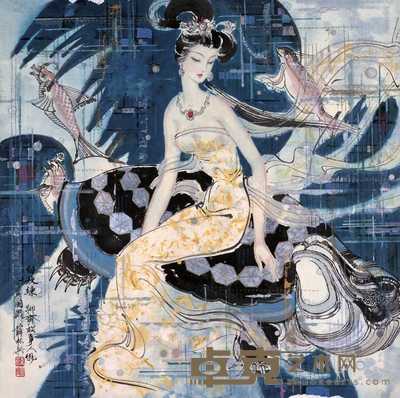 薛林兴 1992年作 白秋练 镜心 66×66cm